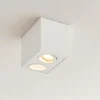 Faretti Da Soffitto-Selezionato da Mazzolaluce Faretto per cucina con 2 luci led orientabili colore bianco