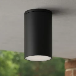 Faretti Da Esterno-Selezionato da Mazzolaluce Faretto per esterni da soffitto cilindro antracite