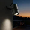 Faretti Da Esterno-Selezionato da Mazzolaluce Faretto per esterni led 12w 3000k ottica 36 grigio