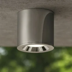 Faretti Da Esterno-Selezionato da Mazzolaluce Faretto per esterno bagno cilindro cromo da soffitto