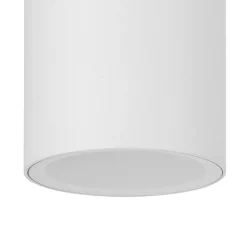 Faretti Da Esterno-Selezionato da Mazzolaluce Faretto per esterno bianco cilindro da soffitto