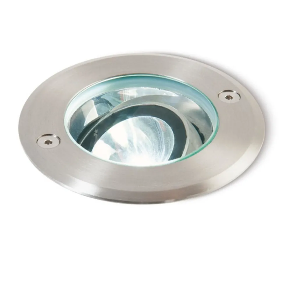 Faretti Da Esterno-Selezionato da Mazzolaluce Faretto per esterno da incasso calpestabile led 6w 3000k orientabile