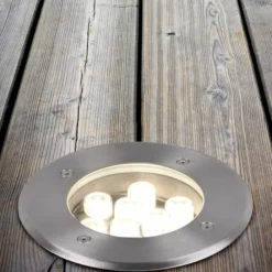 Faretti Da Esterno-Selezionato da Mazzolaluce Faretto per esterno da incasso a pavimento led 3,5w 3000k