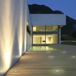 Faretti Da Esterno-Selezionato da Mazzolaluce Faretto per esterno da incasso a pavimento led 3,5w 3000k