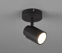 Faretti Da Esterno-Selezionato da Mazzolaluce Faretto per esterno da parete soffitto nero orientabile