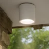 Faretti Da Esterno-Selezionato da Mazzolaluce Faretto per esterno da soffitto bianco tondo led 12w 4000k ip65