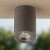 Faretti Da Esterno-Selezionato da Mazzolaluce Faretto per esterno da soffitto cilindro di cemento