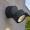Faretti Da Esterno-Selezionato da Mazzolaluce Faretto per esterno moderno grafite luce led orientabile 12w 4000k