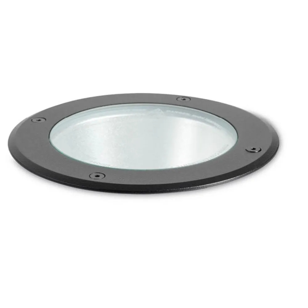 Faretti Da Esterno-Selezionato da Mazzolaluce Faretto per esterno nero da incasso calpestabile rotondo ip65 anti corrosione