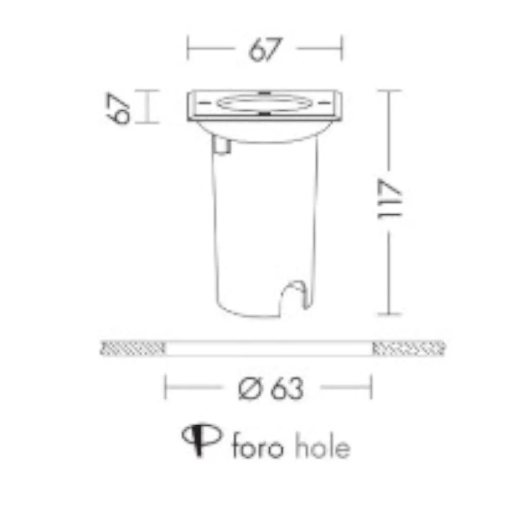 Faretti Da Esterno-Selezionato da Mazzolaluce Faretto per esterno quadrato da incasso pavimento led 7w 3000k ip67
