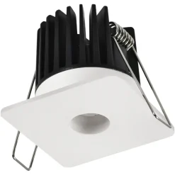 Faretti Da Incasso-Selezionato da Mazzolaluce Faretto quadrato bianco incasso led 8w 3000k per cartongesso