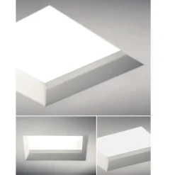 Faretti Da Incasso-Sforzin Illuminazione Faretto quadrato con vetro da incasso filiatra sforzin per cartongesso