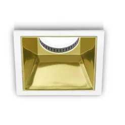 Faretti Da Incasso-Gea Luce Faretto quadrato da incasso per controsoffitto bianco oro