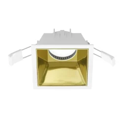 Faretti Da Incasso-Gea Luce Faretto quadrato da incasso per controsoffitto bianco oro