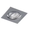Faretti Da Incasso-Selezionato da Mazzolaluce Faretto quadrato grigio da incasso a soffitto orientabile