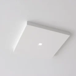 Faretti Da Incasso-Selezionato da Mazzolaluce Faretto quadrato led 11w 4000k in gesso cristaly verniciabile