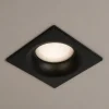 Faretti Da Incasso-Selezionato da Mazzolaluce Faretto quadrato nero da incasso per bagno