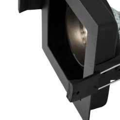 Faretti Da Incasso-Selezionato da Mazzolaluce Faretto quadrato nero da incasso a soffitto orientabile