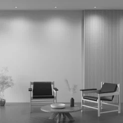 Faretti Da Incasso-Maytoni Faretto quadrato onda bianco da incasso a soffitto orientabile