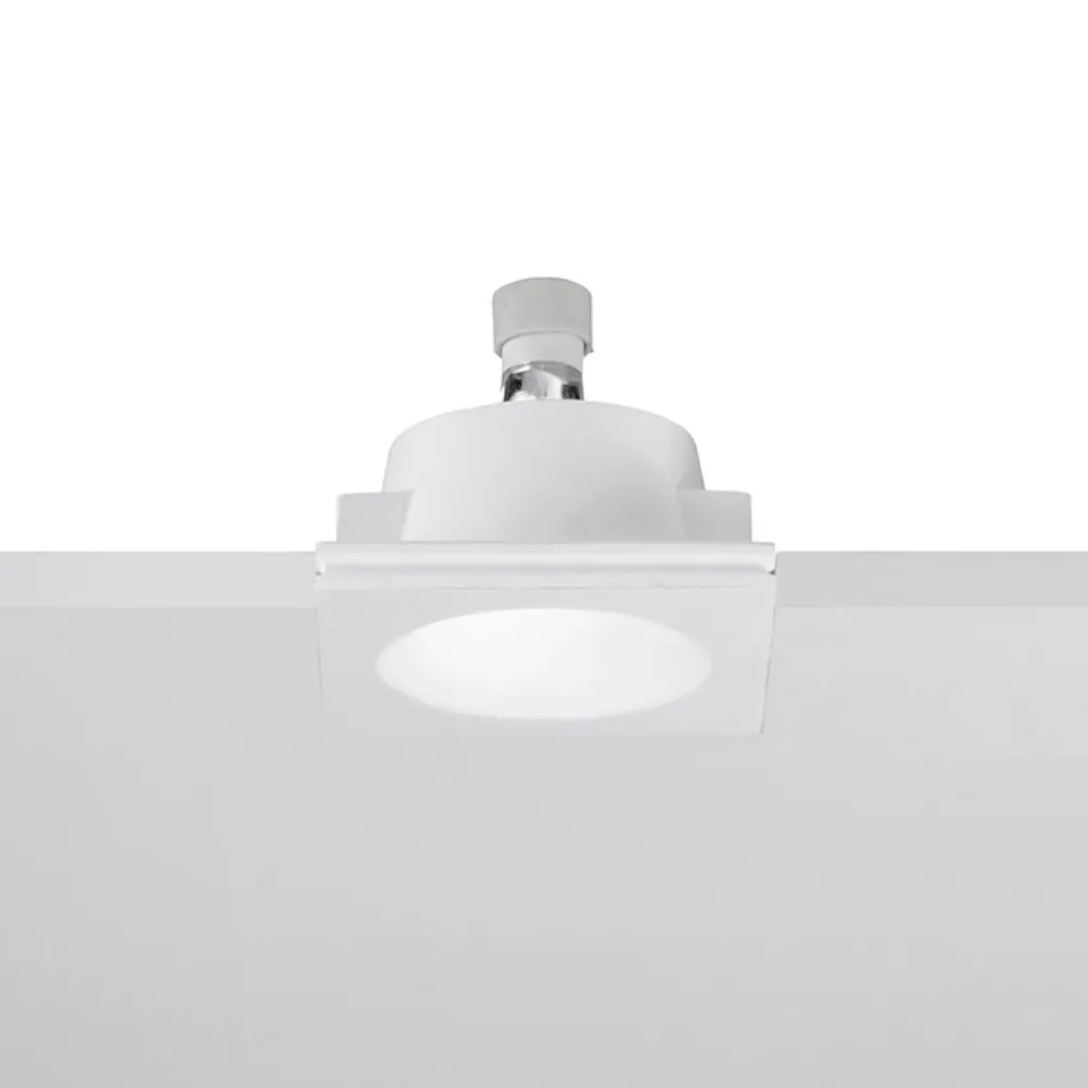Faretti Da Incasso-Selezionato da Mazzolaluce Faretto rotondo da incasso a soffitto in gesso
