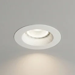 Faretti Da Incasso-IsyLuce Faretto rotondo da incasso per cartongesso metallo bianco gu10