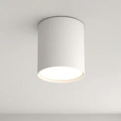 Faretti Da Soffitto-Top Light Faretto rotondo da soffitto metallo bianco gx53