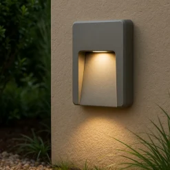 Segnapasso Led-Selezionato da Mazzolaluce Faretto segnapasso per esterno grigio led 3w 3000k senza incasso fp