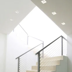 Faretti Da Incasso-Sforzin Illuminazione Faretto sforzin siris quadrato di gesso da incasso a soffitto