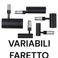 Faretti Da Incasso-Selezionato da Mazzolaluce Faretto spoty da incasso led 48v 6w 3000k cri90 dali nero orientabile