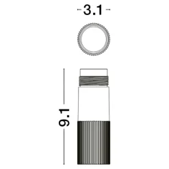 Faretti Da Incasso-Selezionato da Mazzolaluce Faretto spoty da incasso nero led 12w 3000k cri90