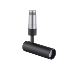 Faretti Da Incasso-Selezionato da Mazzolaluce Faretto spoty nero led 8w 3000k dali cri90 da incasso orientabile