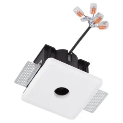 Accessori-Selezionato da Mazzolaluce Faretto spoty 48v di gesso da incasso per controsoffitto