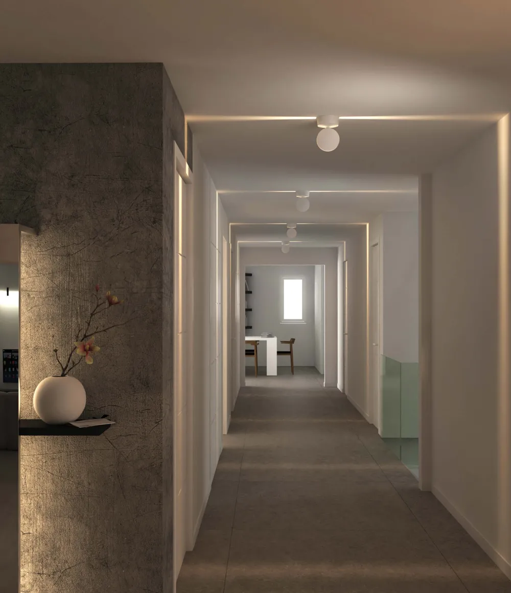 Faretti Da Esterno-Selezionato da Mazzolaluce Faretto tagli di luce samsung da parete soffitto 7w 3000k 220-240v ip54 bianco