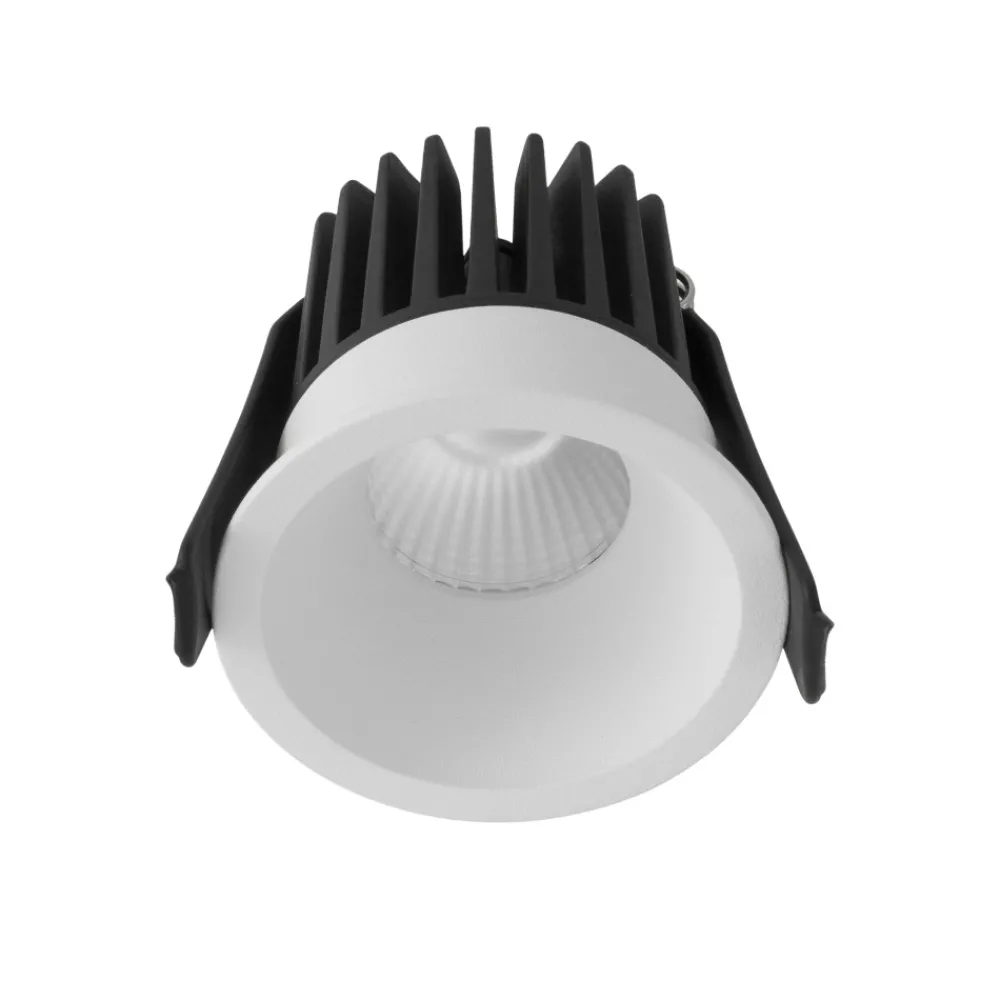 Faretti Da Incasso-Selezionato da Mazzolaluce Faretto tondo bianco incasso led 9w 3000k per cartongesso