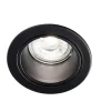 Faretti Da Incasso-IsyLuce Faretto tondo da incasso nero per controsoffitto
