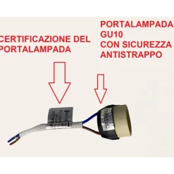 Faretti Da Incasso-IsyLuce Faretto tondo da incasso nero per controsoffitto