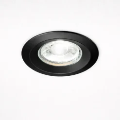 Faretti Da Incasso-IsyLuce Faretto tondo nero da incasso per controsoffitto simplie