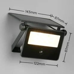 Applique Da Esterno-Selezionato da Mazzolaluce Faro applique da esterno led 10w 3000k 4000k 6000k solare con sensore di movimento