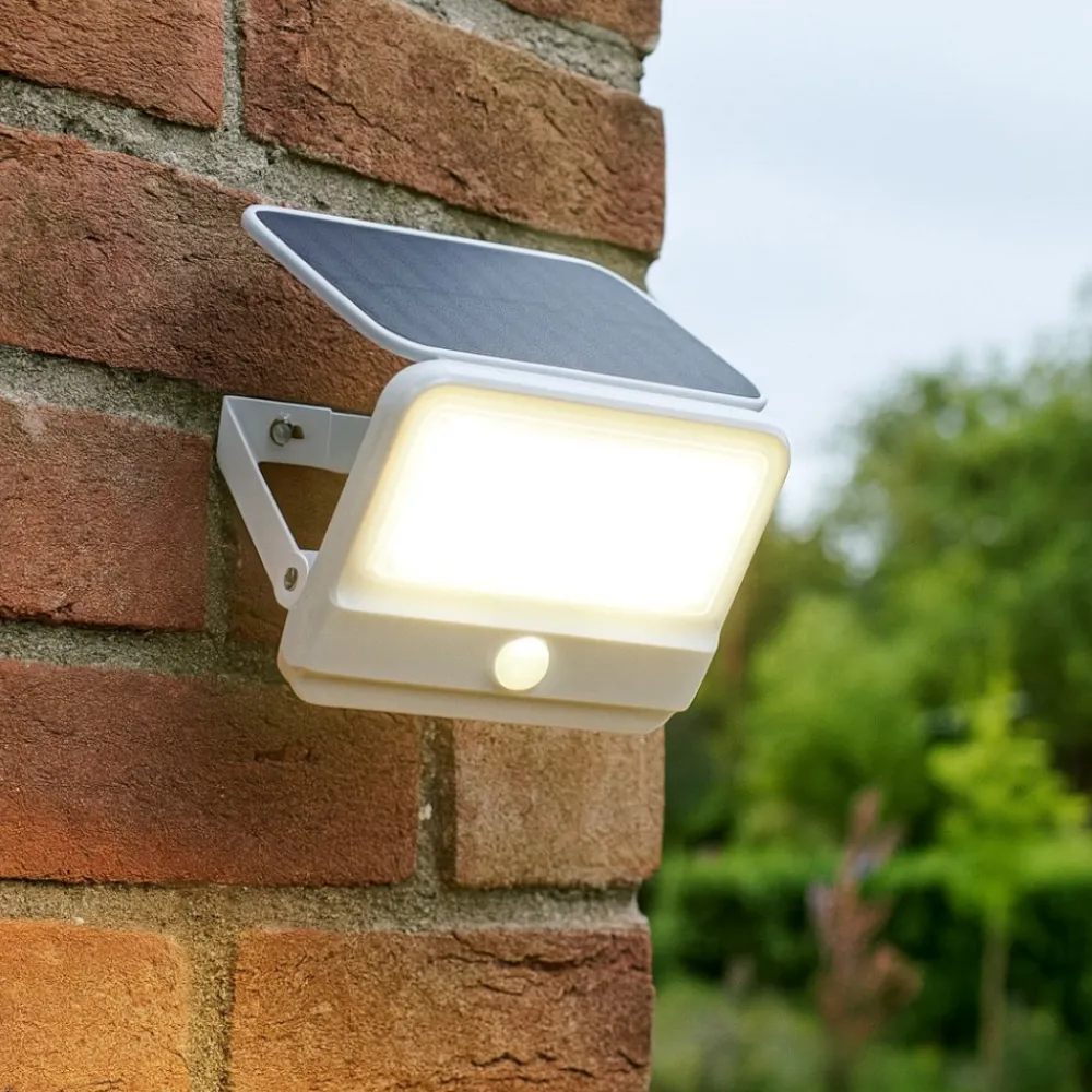 Applique Da Esterno-Selezionato da Mazzolaluce Faro applique da esterno luce solare led 4w 4000k con sensore di movimento crepuscolare