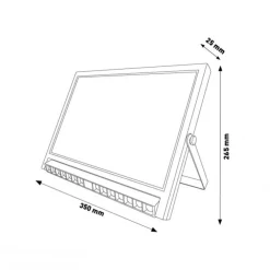 Faretti Da Esterno-Selezionato da Mazzolaluce Faro da esterno solare 2w 3000k 4000k 6000k con sensore crepuscolare fp