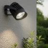 Faretti Da Esterno-Selezionato da Mazzolaluce Faro nero per esterno 10w 3000k orientabile