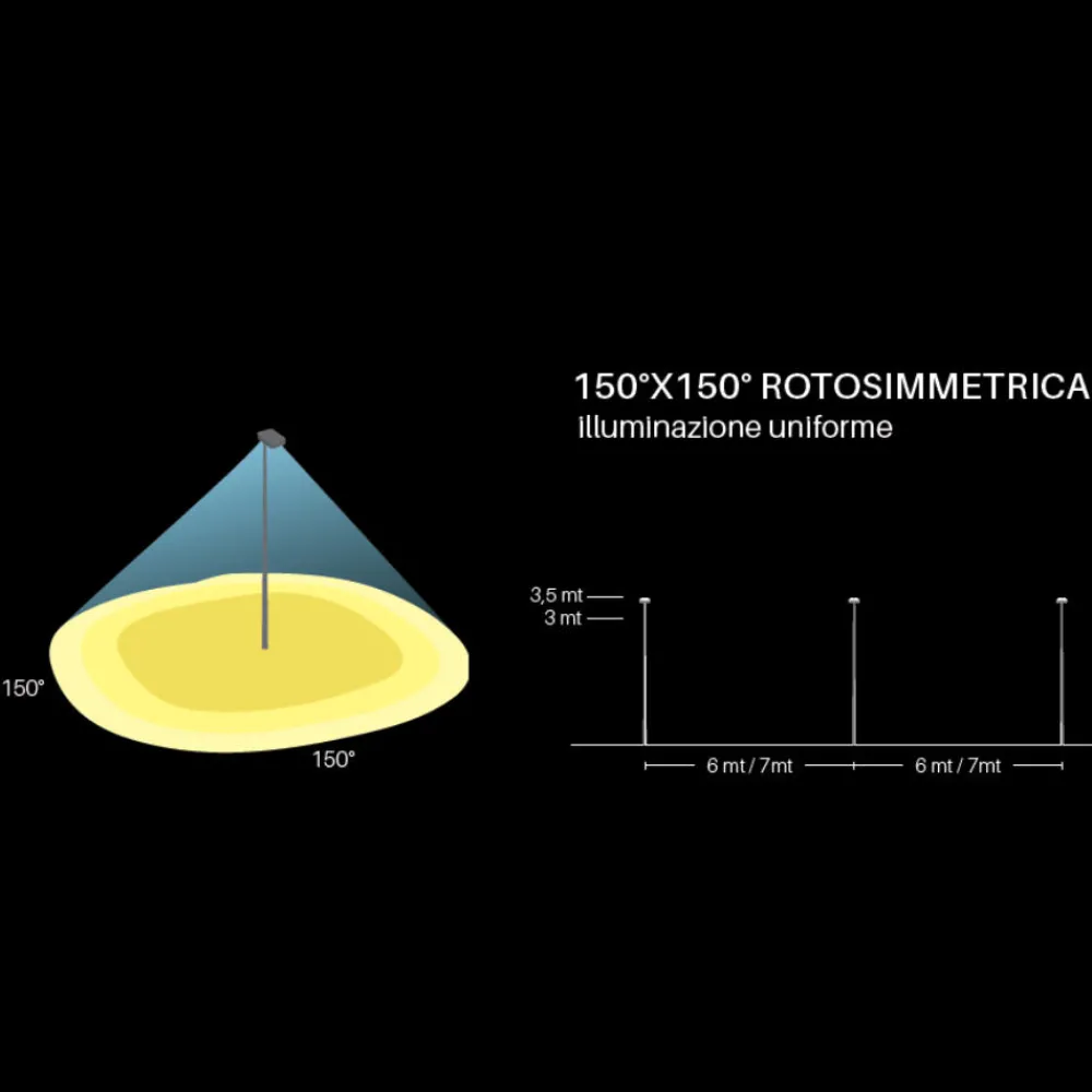 Faretti Da Esterno-Selezionato da Mazzolaluce Faro proiettore da esterno led 35w 4000k ottica 150x150 grigio ip67