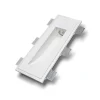 Segnapasso Led-Selezionato da Mazzolaluce Faro segnapasso led da incasso parete di gesso cristaly bianco a scomparsa