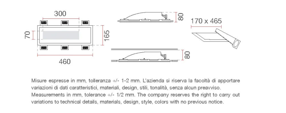 Segnapasso Led-Selezionato da Mazzolaluce Faro segnapasso led da incasso parete di gesso cristaly bianco a scomparsa