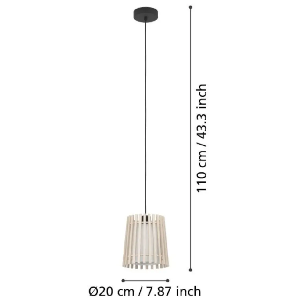 Lampade A Sospensione-Eglo Fattoria lampada a sospensione per cucina rustica