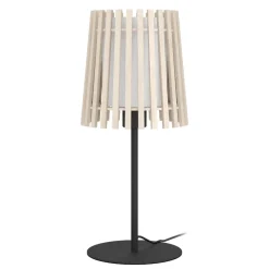 Lampade Da Tavolo-Eglo Fattoria lampada da tavolo stile nordico in legno