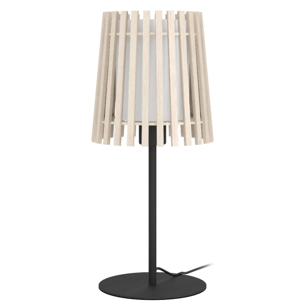 Lampade Da Tavolo-Eglo Fattoria lampada da tavolo stile nordico in legno