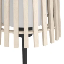 Lampade Da Tavolo-Eglo Fattoria lampada da tavolo stile nordico in legno