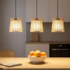 Lampadari Cucina-Eglo Fattoria lampadario da cucina 3 luci design nordico