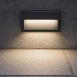 Segnapasso Led-Ideal Lux Febe-1 ap 4000k segnapasso da esterno led 4000k antracite ip65